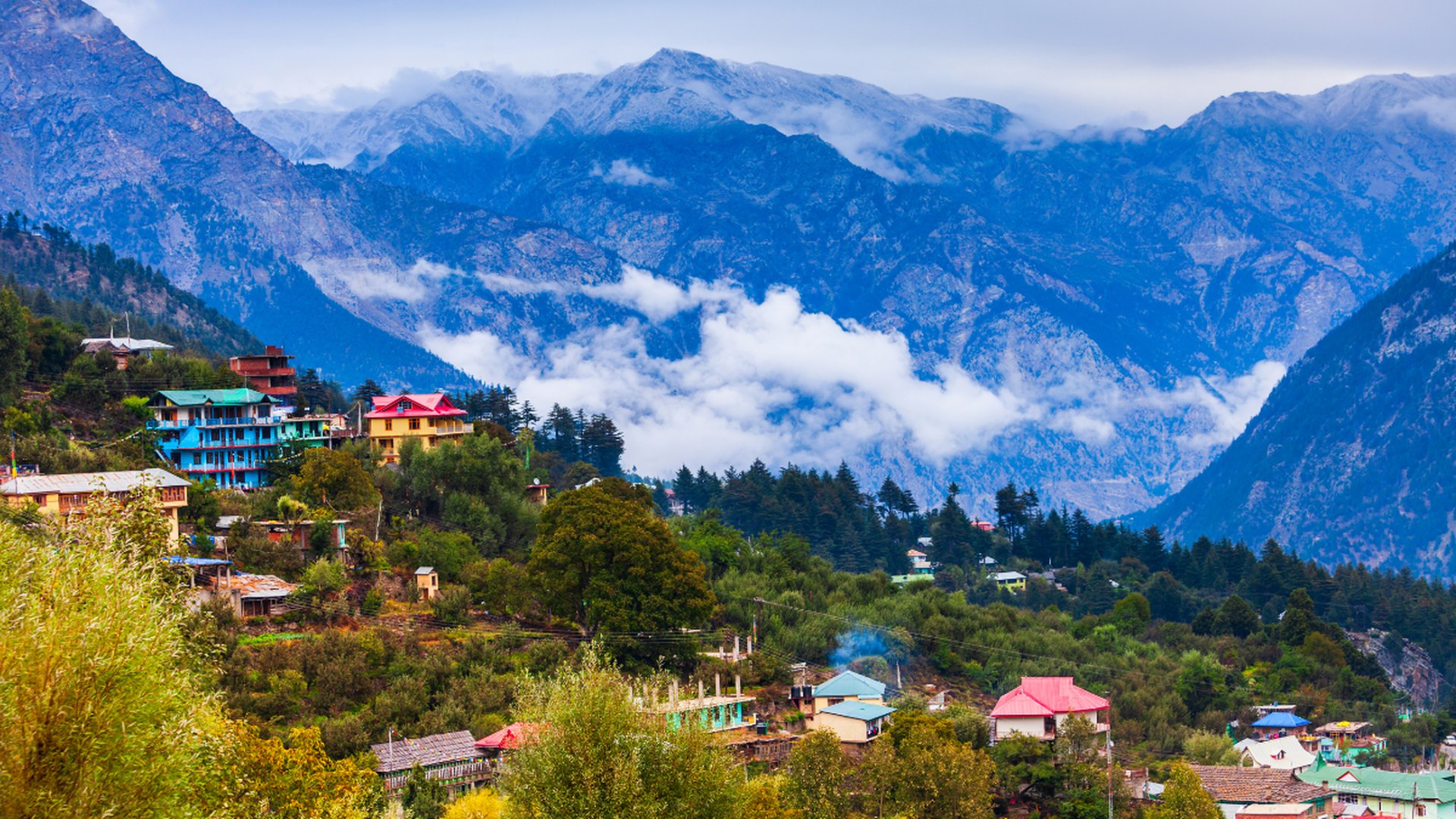 Himalayan hill town near Shimla