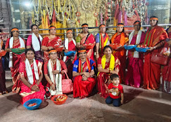 Traditional temple ritual with our pilgrims